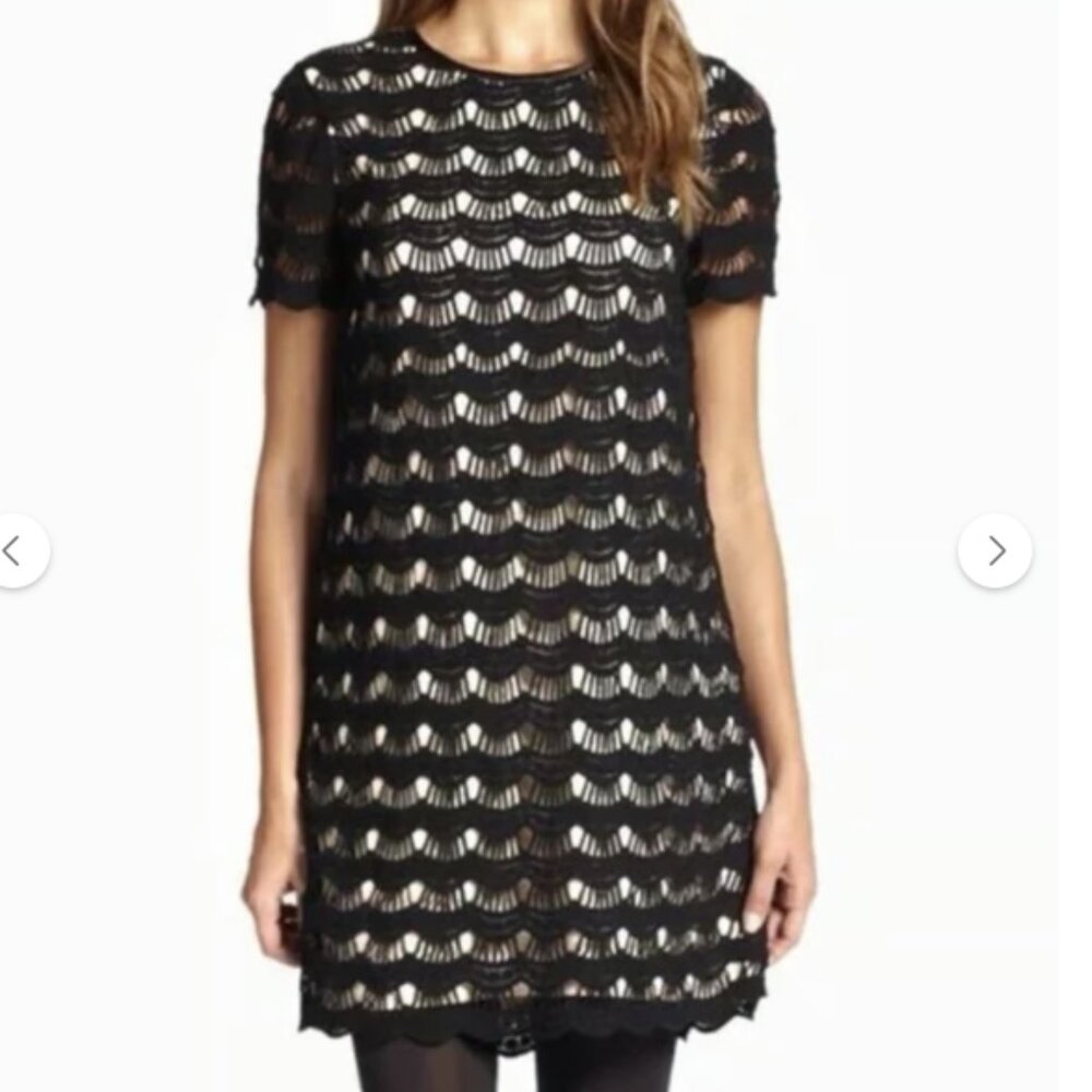 Kate Spade Scalloped Lace Crochet Dress Size 2